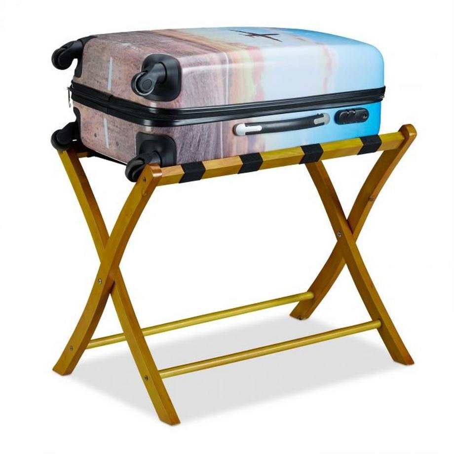 B2X  Support de valise pliable en bois 