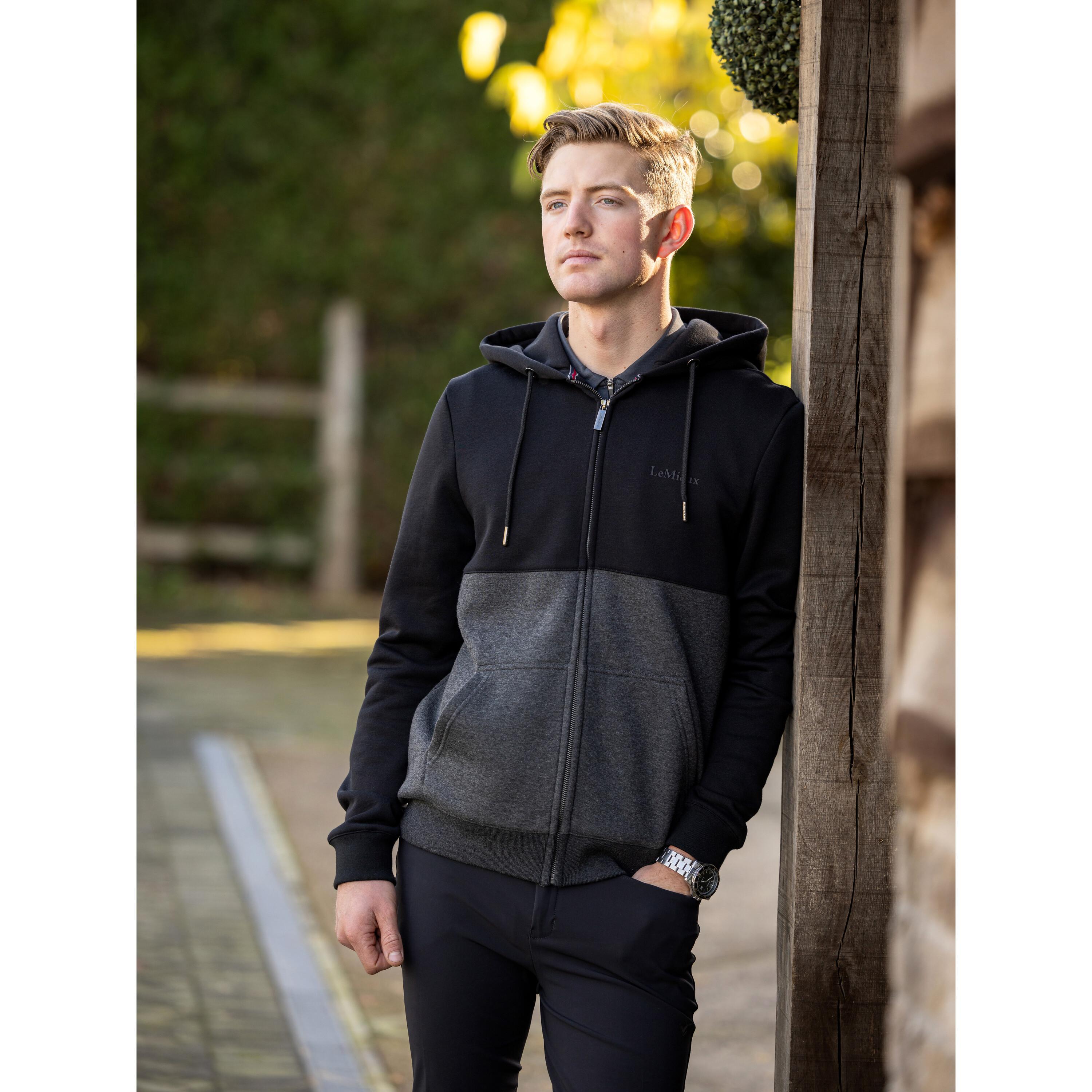 LeMieux  sweatshirt équitation à capuche full zip elite through marl 