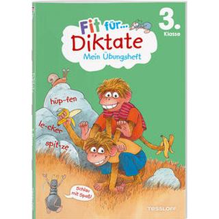 Fit für Diktate 3. Klasse. Mein Übungsheft Weller-Essers, Andrea; Wandrey, Guido (Illustrationen) Copertina rigida 