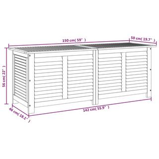 VidaXL Boîte de rangement de jardin bois  