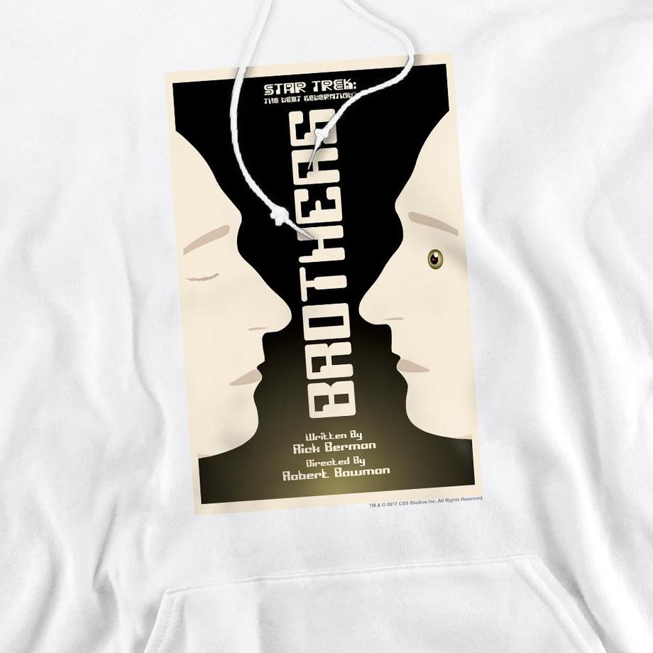 Star Trek The Next Generation Season 4 Episode 3 Felpa con Cappuccio  