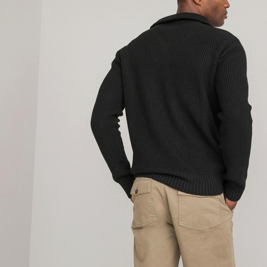 La Redoute Collections Warmer Strickpullover Troyer-Stil  