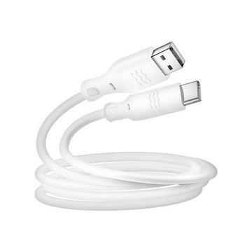Câble USB / USB-C 1,2m Just Green Blanc