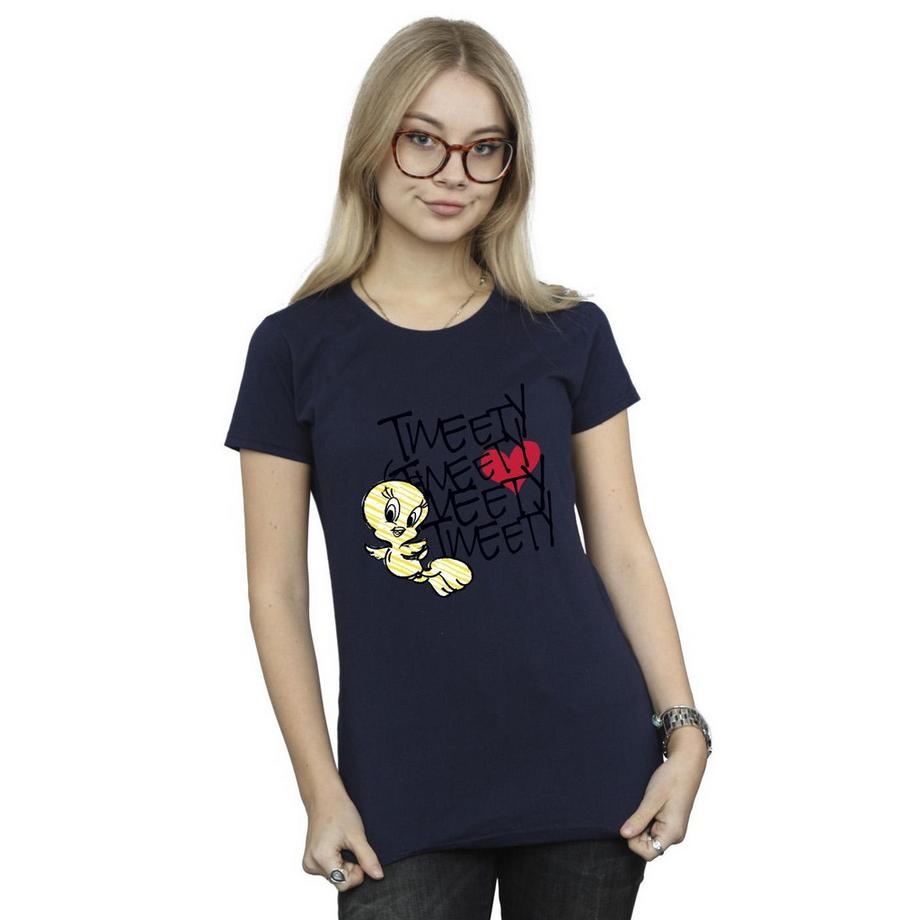 LOONEY TUNES Tweety Bird T-Shirt Imprimé Graphique  