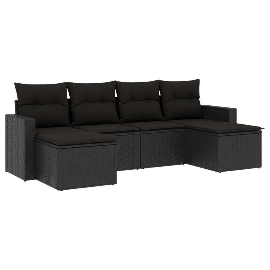set divano da giardino Polirattan