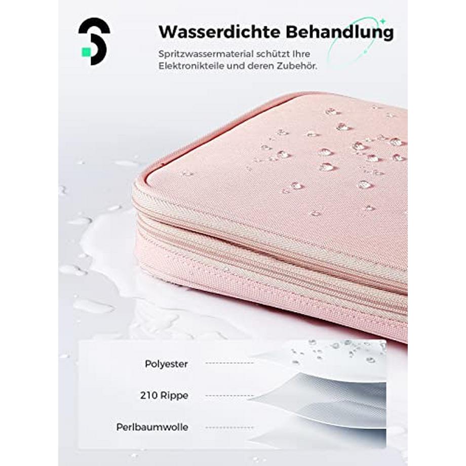Only-bags.store  Kabelorganisationstasche Universelle Reisekabeltasche Elektroniktasche Doppellagige Elektroniktasche für Ladekabel, Festplatten, USB-Sticks, SD-Karten 
