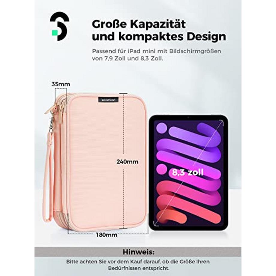 Only-bags.store  Kabelorganisationstasche Universelle Reisekabeltasche Elektroniktasche Doppellagige Elektroniktasche für Ladekabel, Festplatten, USB-Sticks, SD-Karten 