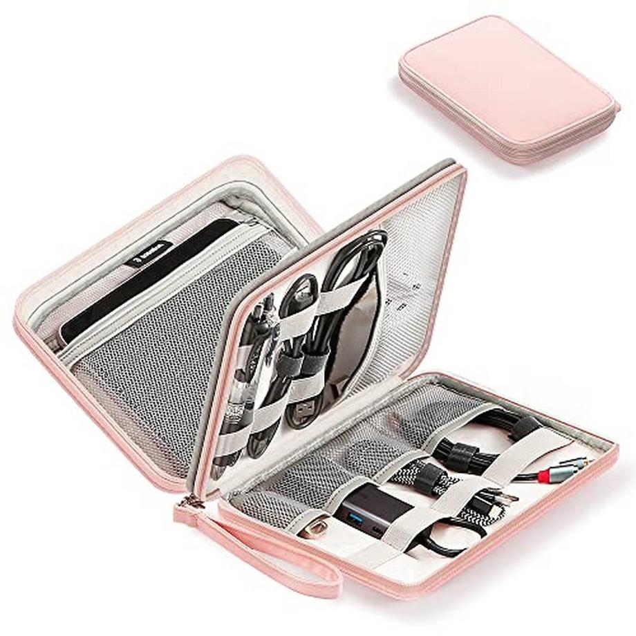 Only-bags.store  Kabelorganisationstasche Universelle Reisekabeltasche Elektroniktasche Doppellagige Elektroniktasche für Ladekabel, Festplatten, USB-Sticks, SD-Karten 