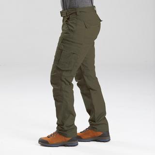 FORCLAZ  Pantaloni cargo uomo backpacking travel 100 cotone 