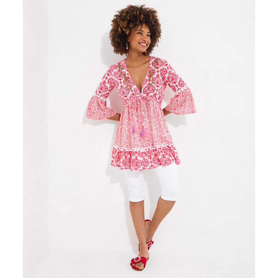 Joe Browns Baumwolltunika mit Quastenbesatz  