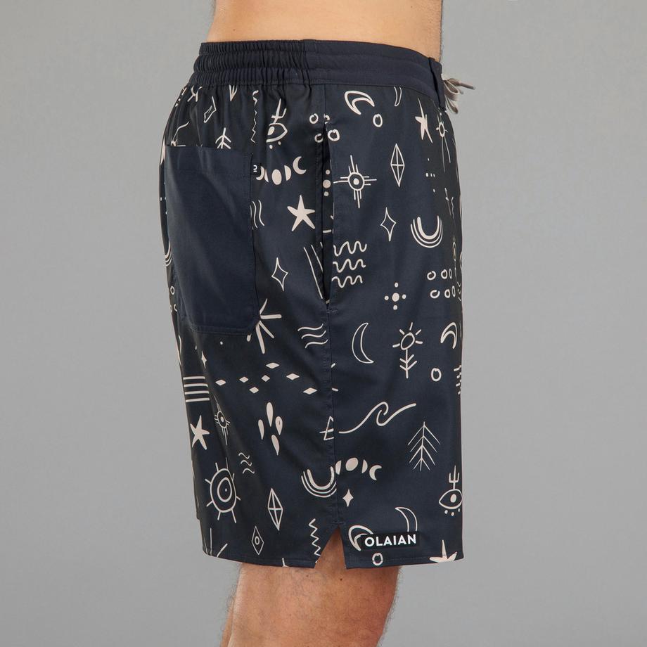 OLAIAN BS100L Boardshorts mit Blumenmuster  