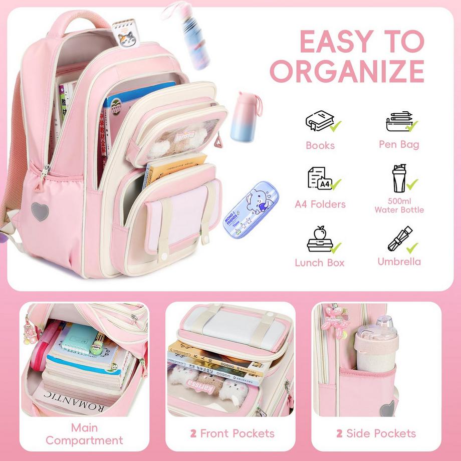 Only-bags.store Ergonomischer Schulranzenrucksack für Kinder  