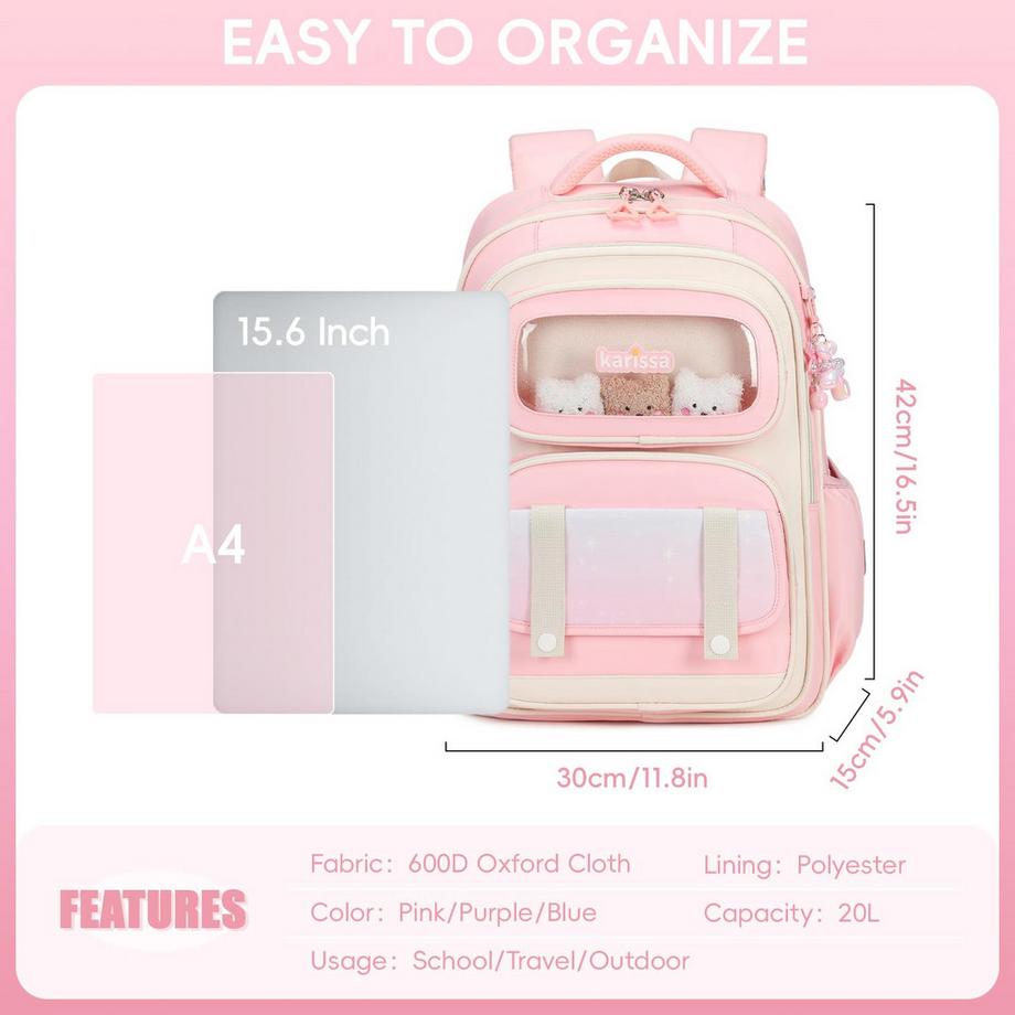 Only-bags.store Ergonomischer Schulranzenrucksack für Kinder  