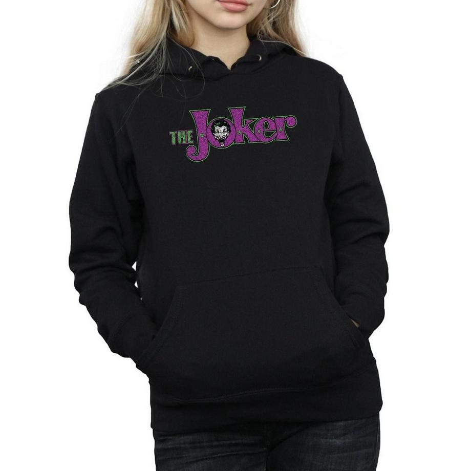 DC COMICS The Joker Logo Felpa con Cappuccio  