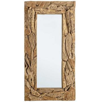 Spiegel Raven mit Teakholz-Rahmen 120x60