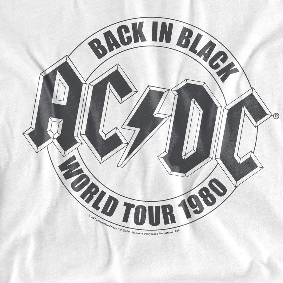 AC/DC ACDC Back in Black World Tour 1980 T-Shirt  