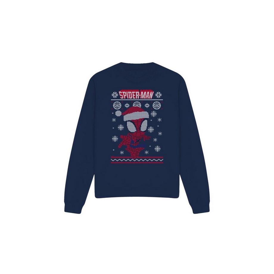 Spider-Man Christmas Sweatshirt Col Rond  