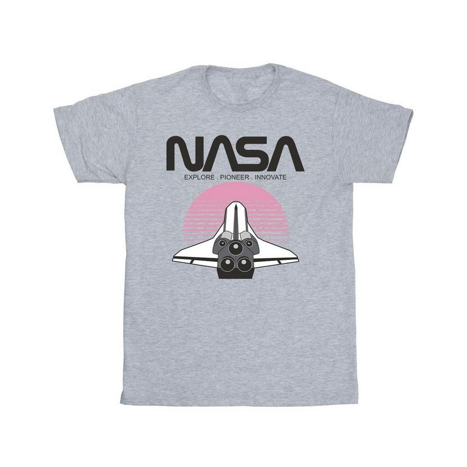 Nasa Space Shuttle T-Shirt Stampa Grafica  