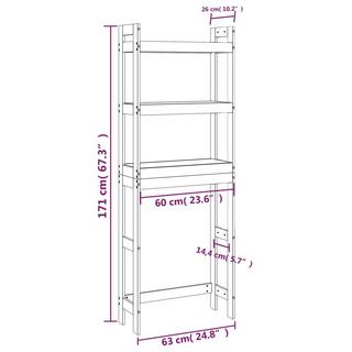 VidaXL Porte-serviette bois de pin  