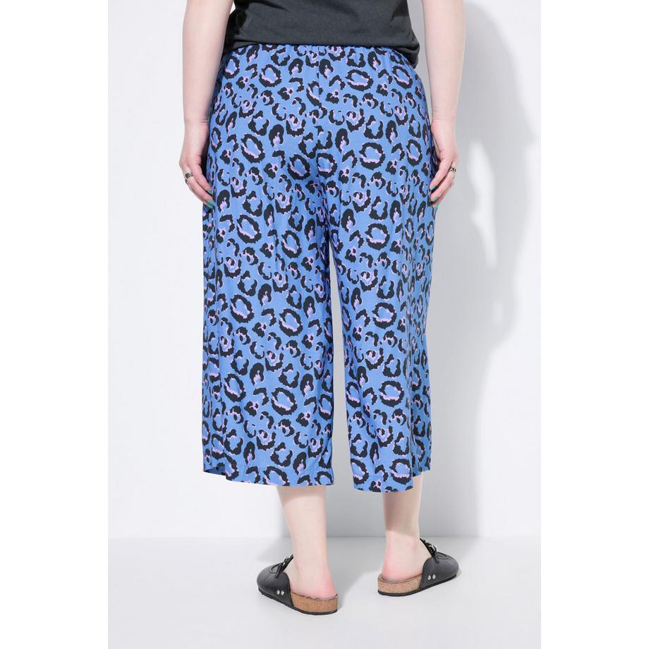 Studio Untold Culotte Wide Legs Leoprint Hose  