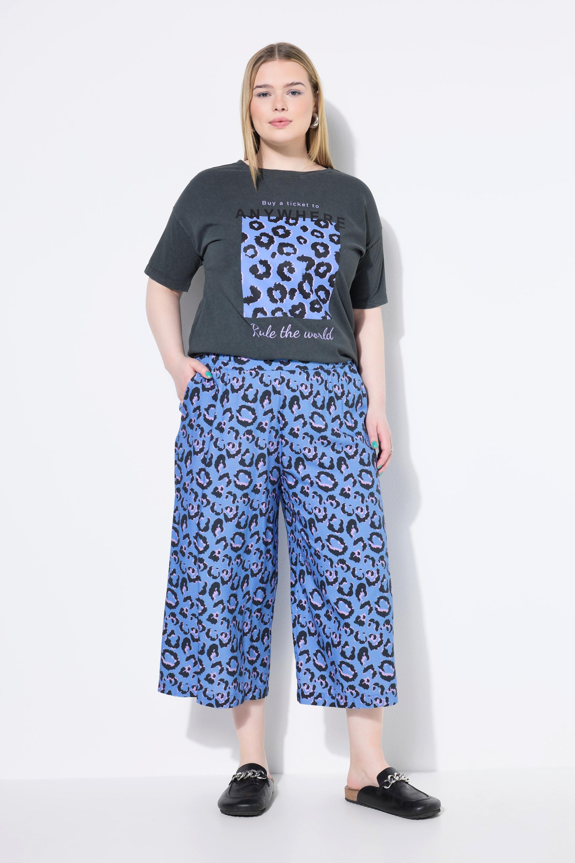 Studio Untold Jupe-culotte Jambe Large Imprimé Léopard  