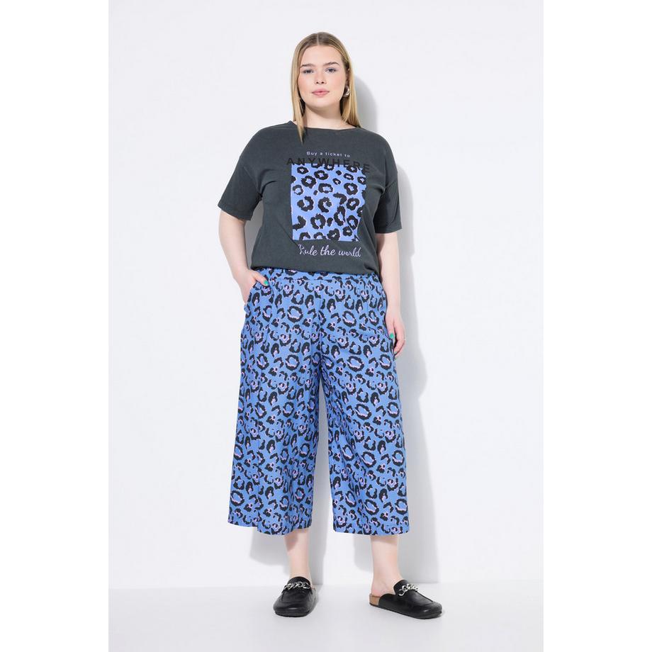 Studio Untold Culotte Wide Legs Leoprint Hose  