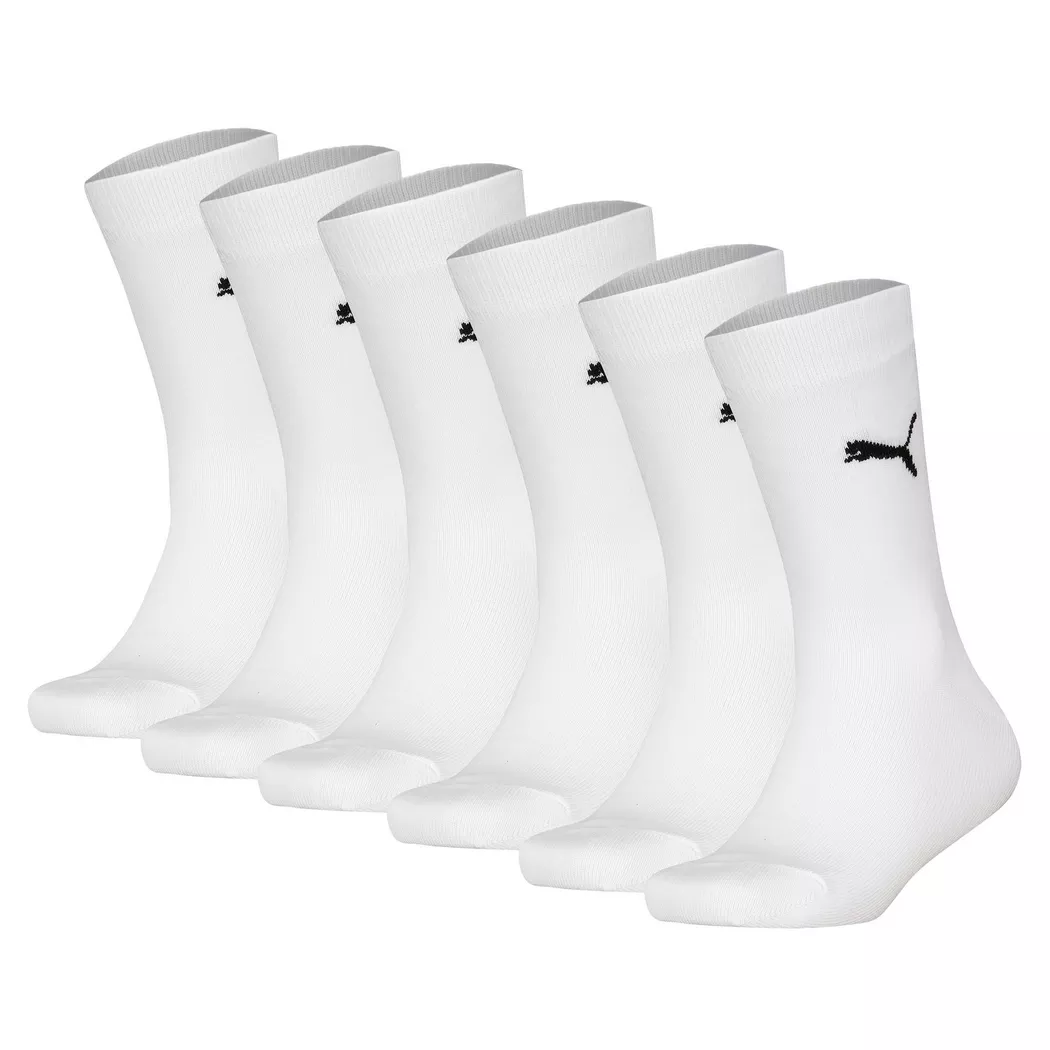 Puma - Calzini Unisex Confezione da 6 Vestibilità confortevole-Easy Rider 6P, 27-30, Blanco