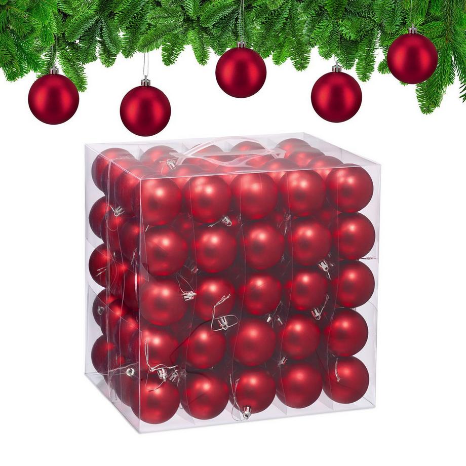 Ensemble de boules de Noël mates