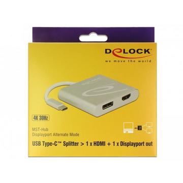 DeLOCK 87716 adaptateur graphique USB 2560 x 1440 pixels Argent