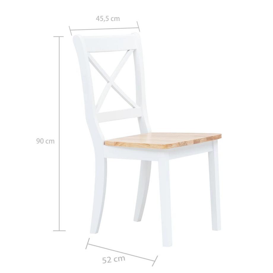 VidaXL Chaise de salle à manger bois  