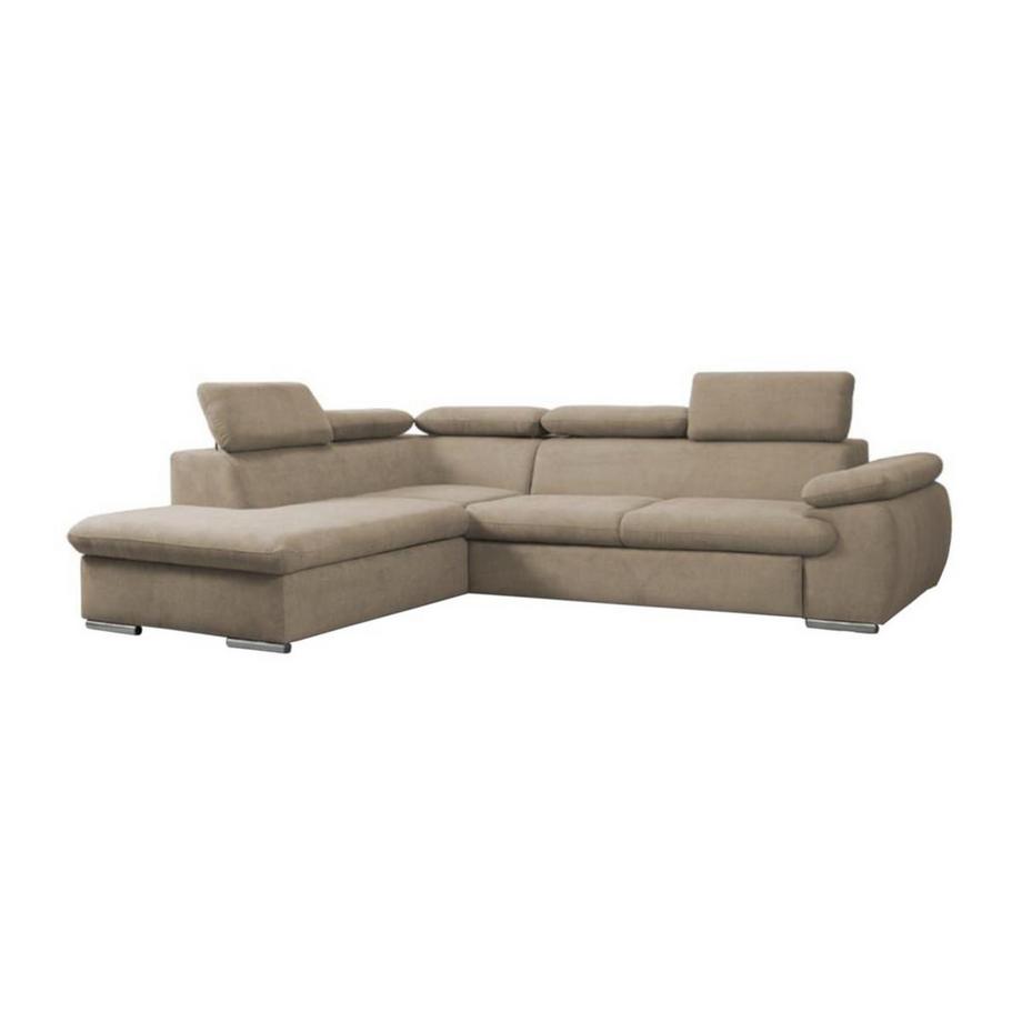 Vente-unique Ecksofa mit Schlaffunktion Bettkasten FABIEN Ecke Links  