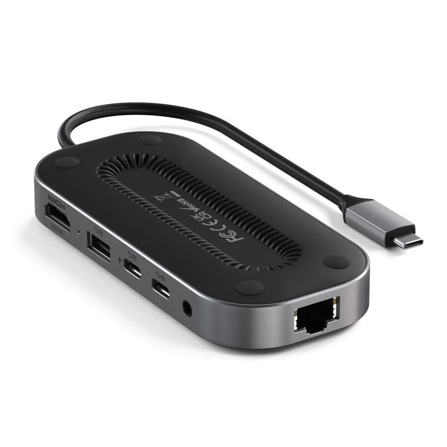 SATECHI  USB-C Alu Multiport Hub avec 8K HDMI + 2.5 Gbs Ethernet 
