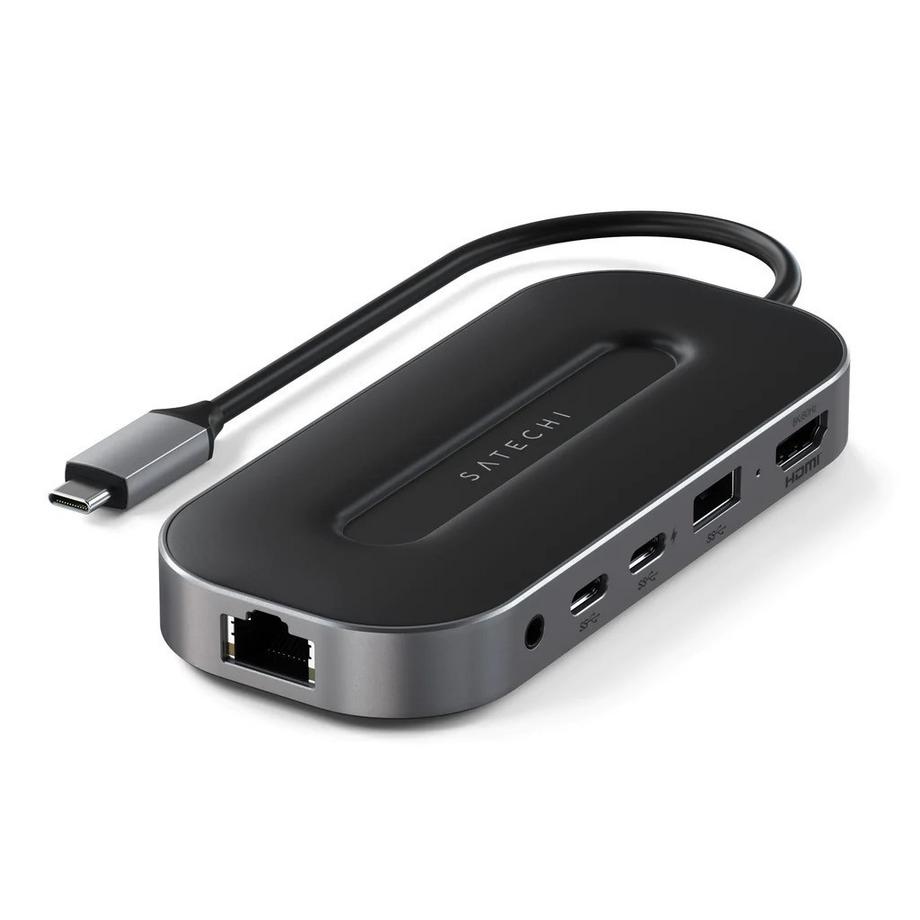 USB-C Alu Multiport Hub mit 8K HDMI + 2.5 Gbs Ethernet