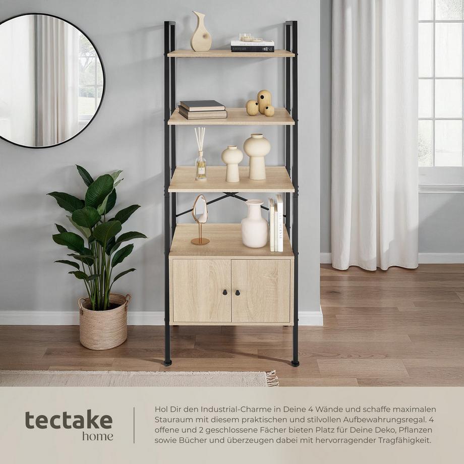 Tectake Étagère BRENTWOOD style industriel  