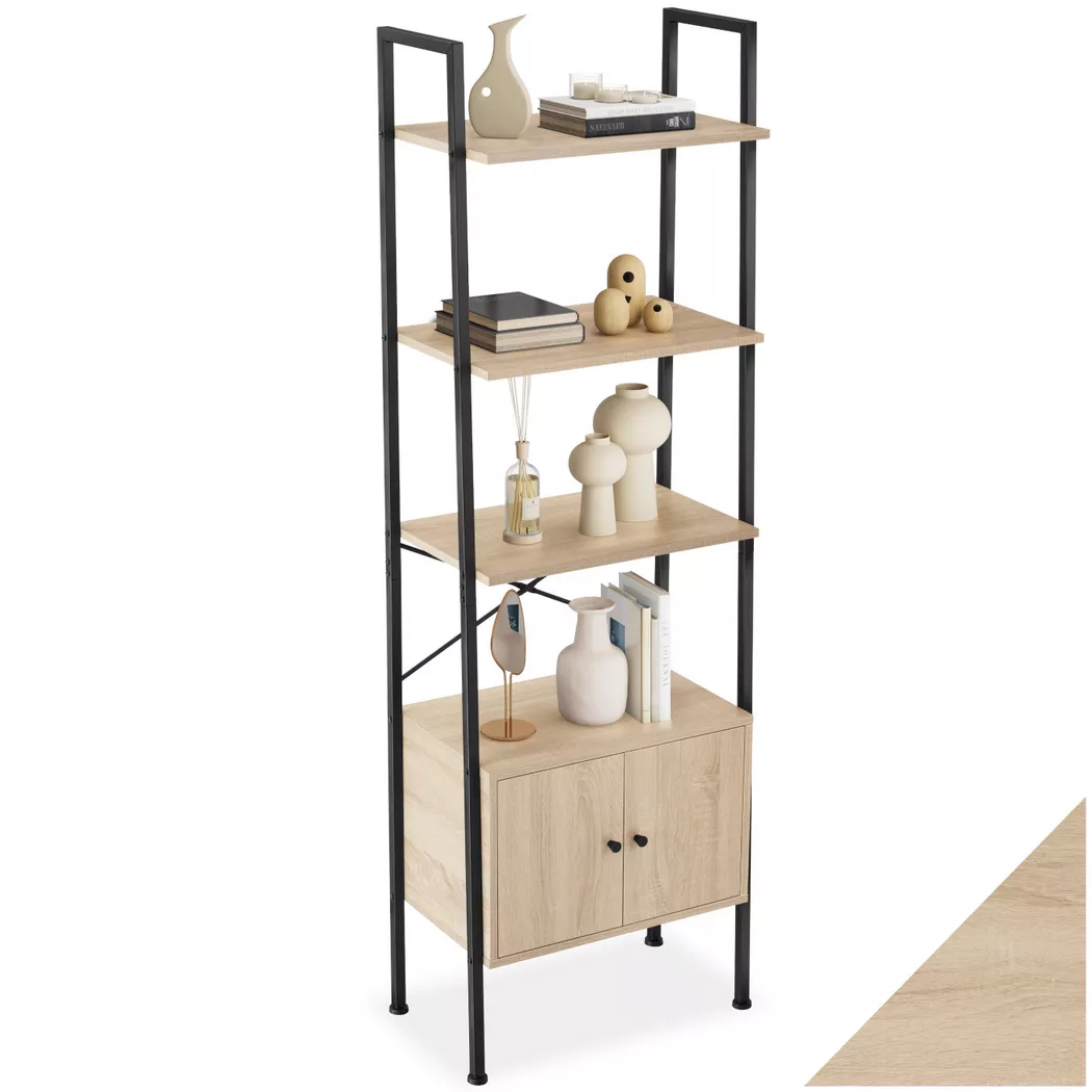 Tectake - Étagère BRENTWOOD style industriel, One Size, Sable