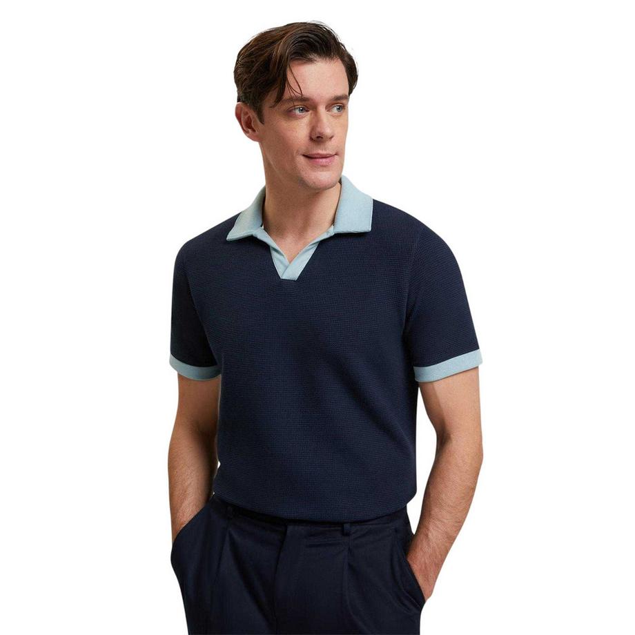 TED BAKER Polo Manches Courtes Tissu Quadrillé  