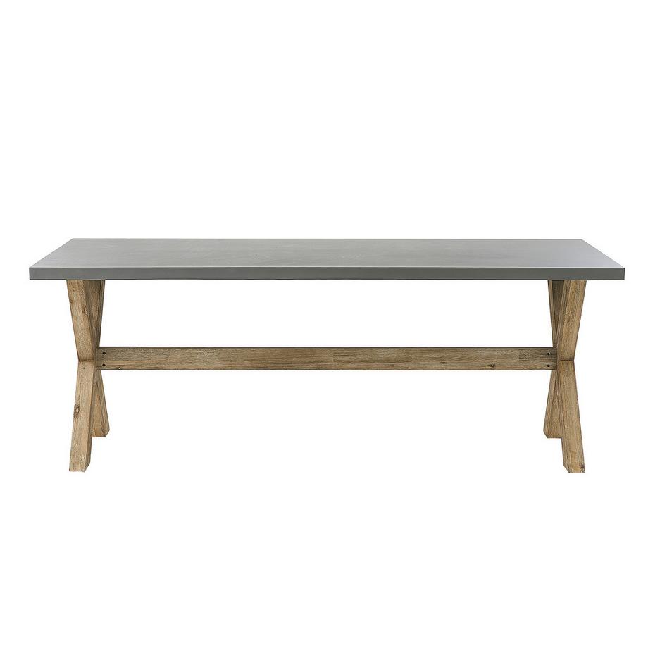 Beliani Gartentisch Set aus Faserzement  OLBIA  