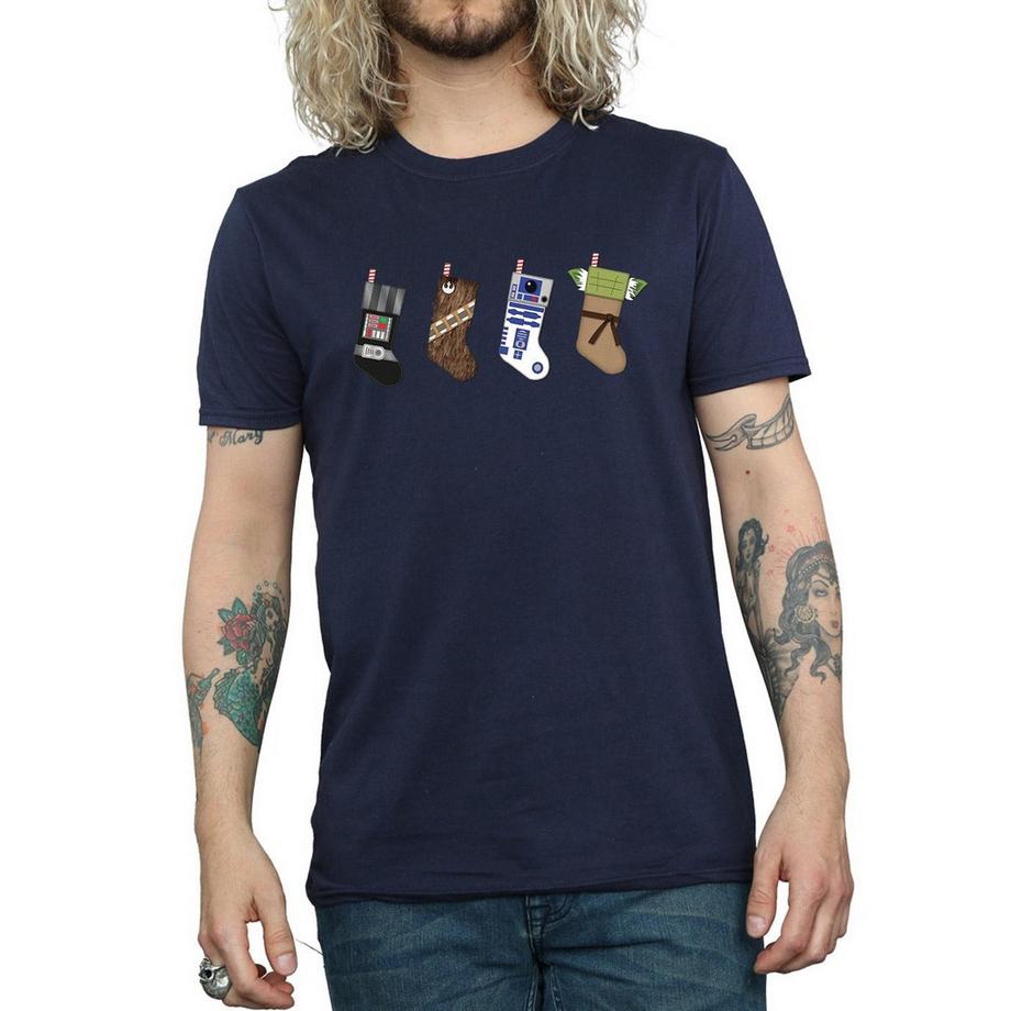 STAR WARS Weihnachtsstrumpf-Print T-Shirt  