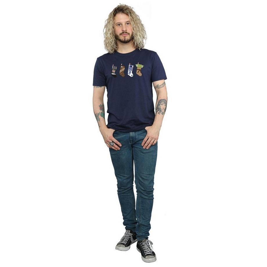 STAR WARS Weihnachtsstrumpf-Print T-Shirt  