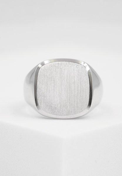 MUAU Schmuck  Bague Chevalière en argent 925 