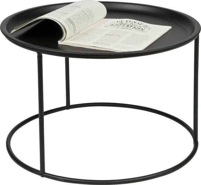 mutoni Table d'appoint Ivar Noir 56x56  