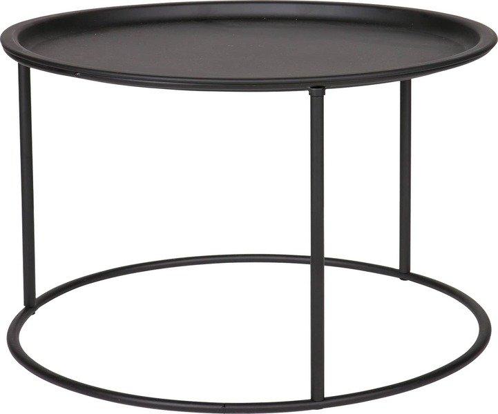 mutoni Table d'appoint Ivar Noir 56x56  