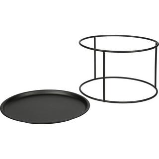 mutoni Table d'appoint Ivar Noir 56x56  