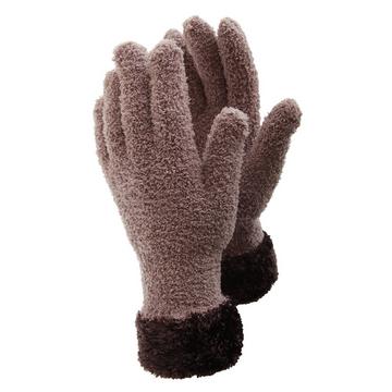 Handschuhe mit gemusterter Stulpe, besonders weich