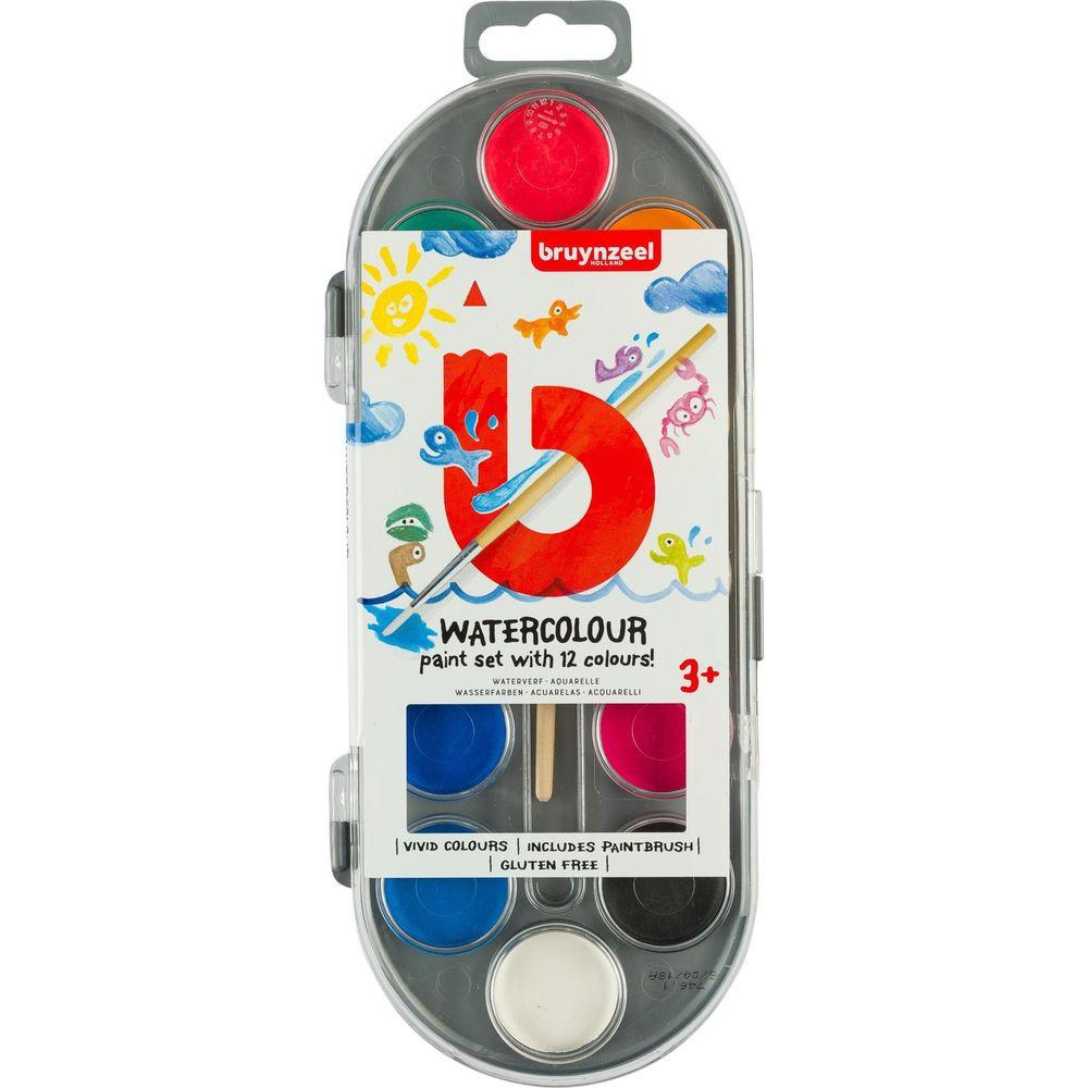 Bruynzeel BRUYNZEEL Wasserfarbenset Kids 60152012 12 Farben  