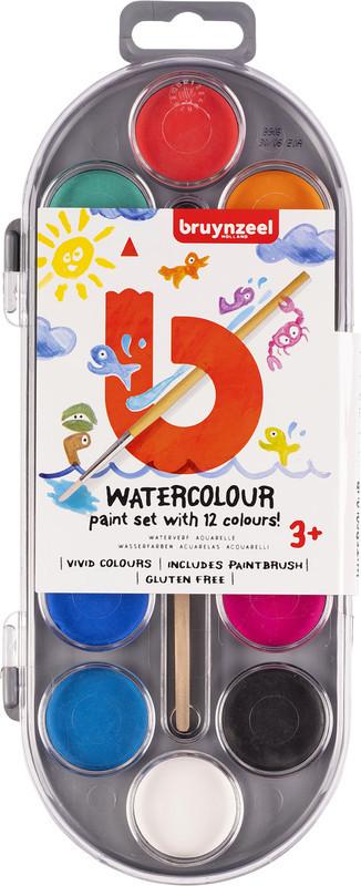 Bruynzeel BRUYNZEEL Wasserfarbenset Kids 60152012 12 Farben  