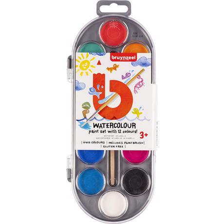 Bruynzeel BRUYNZEEL Wasserfarbenset Kids 60152012 12 Farben  