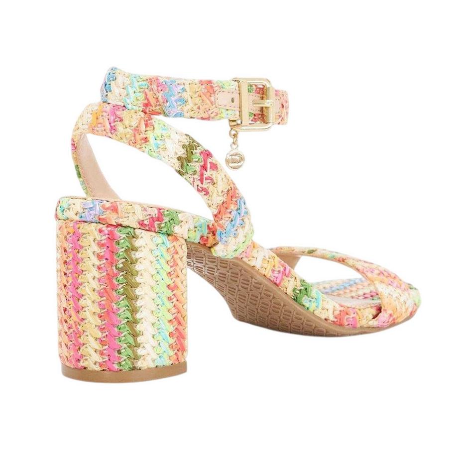 Dune London Gewebte Sandalen mit Mittelhohem Absatz  