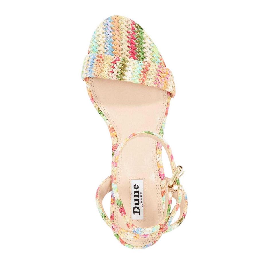 Dune London Gewebte Sandalen mit Mittelhohem Absatz  