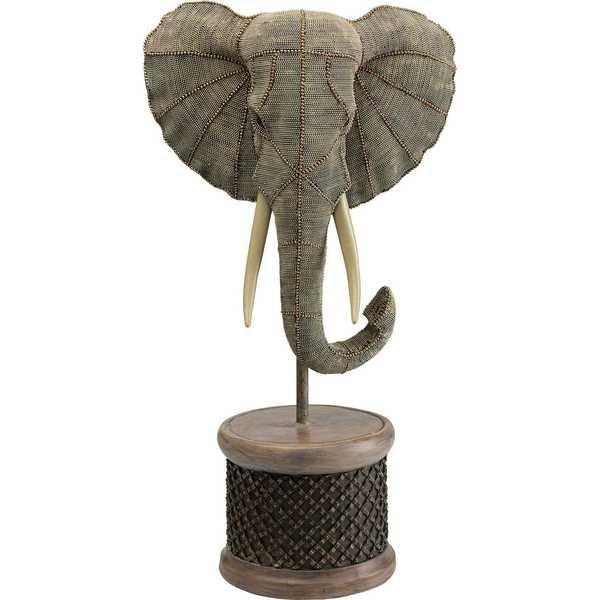 KARE Design Oggetto decorativo Testa di elefante Perle  